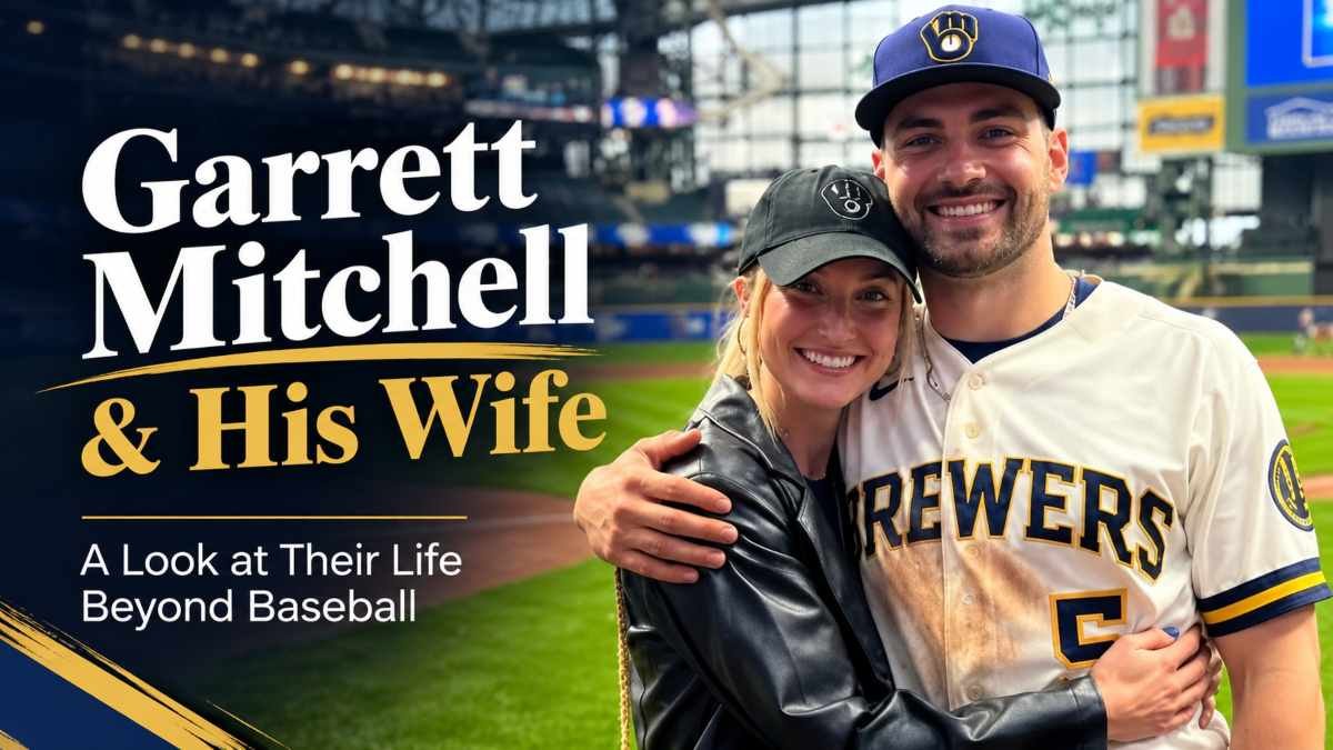 Garrett Mitchell With His Wife